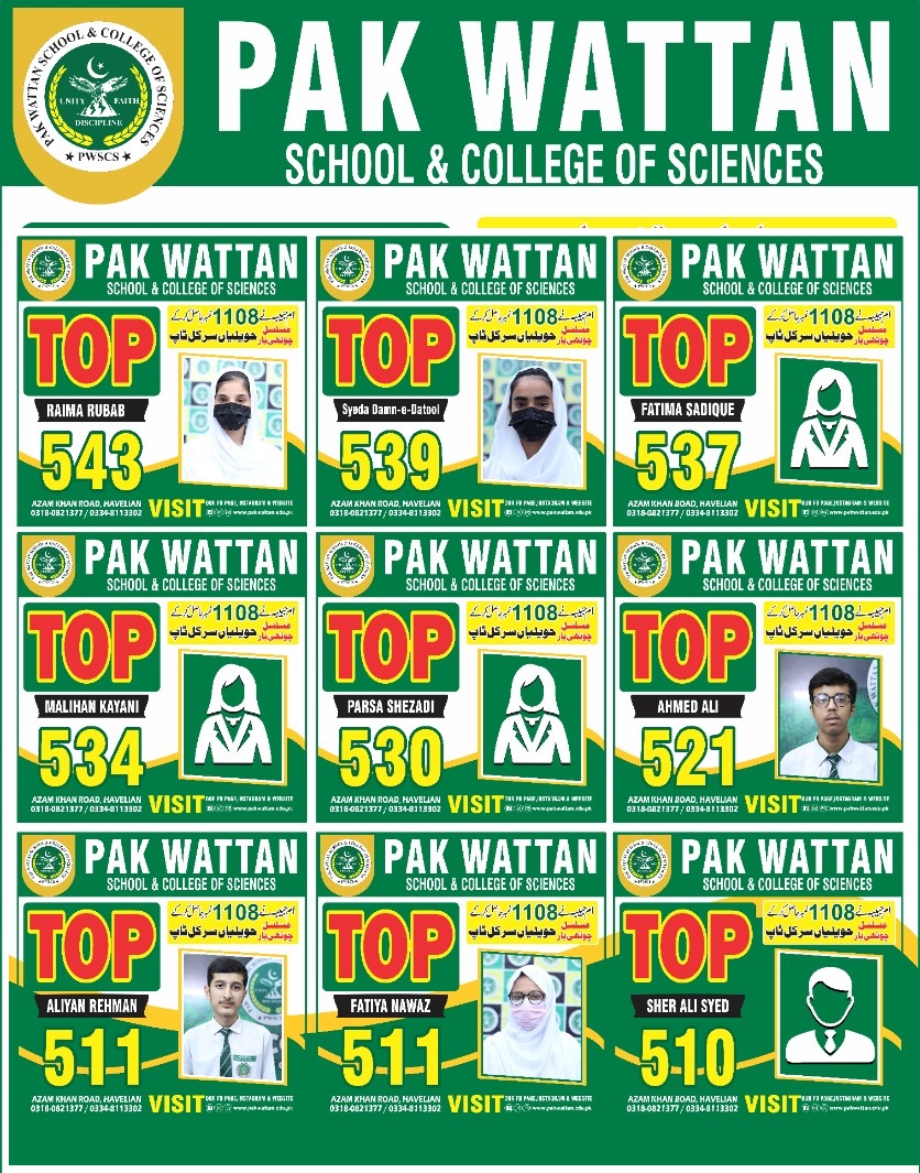 Top Positions in Havelian